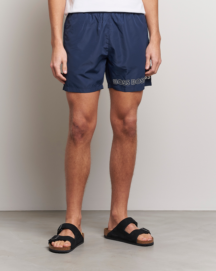 Hombres | Bañadores | BOSS BLACK | Dolphin Swimshorts Navy