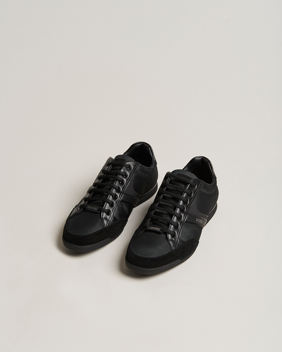 Hombres | Zapatillas negras | BOSS GREEN | Saturn Low Sneaker Black