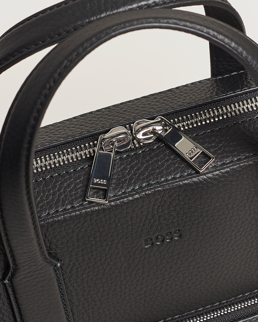 Hombres | Bolsos | BOSS BLACK | Crosstown Computer Leather Bag Black