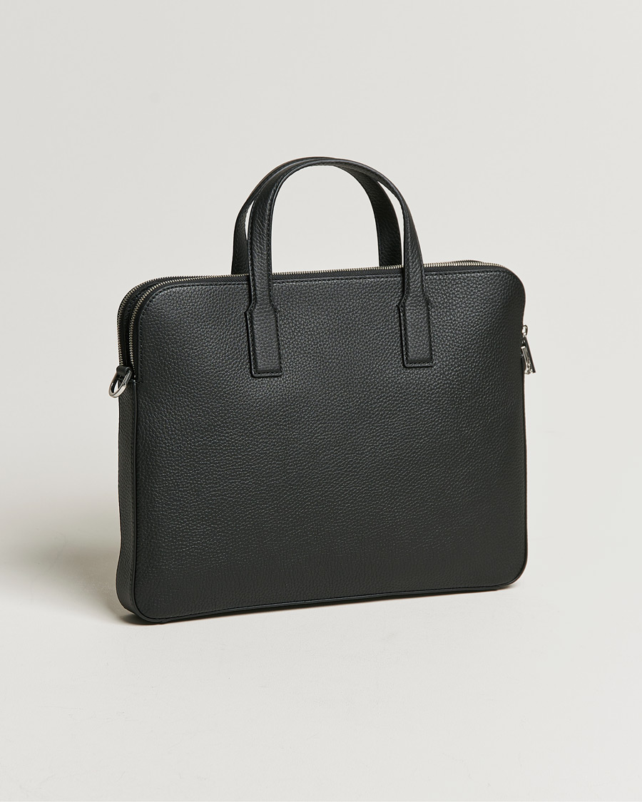 Hombres | Bolsos | BOSS BLACK | Crosstown Slim Computer Leather Bag Black