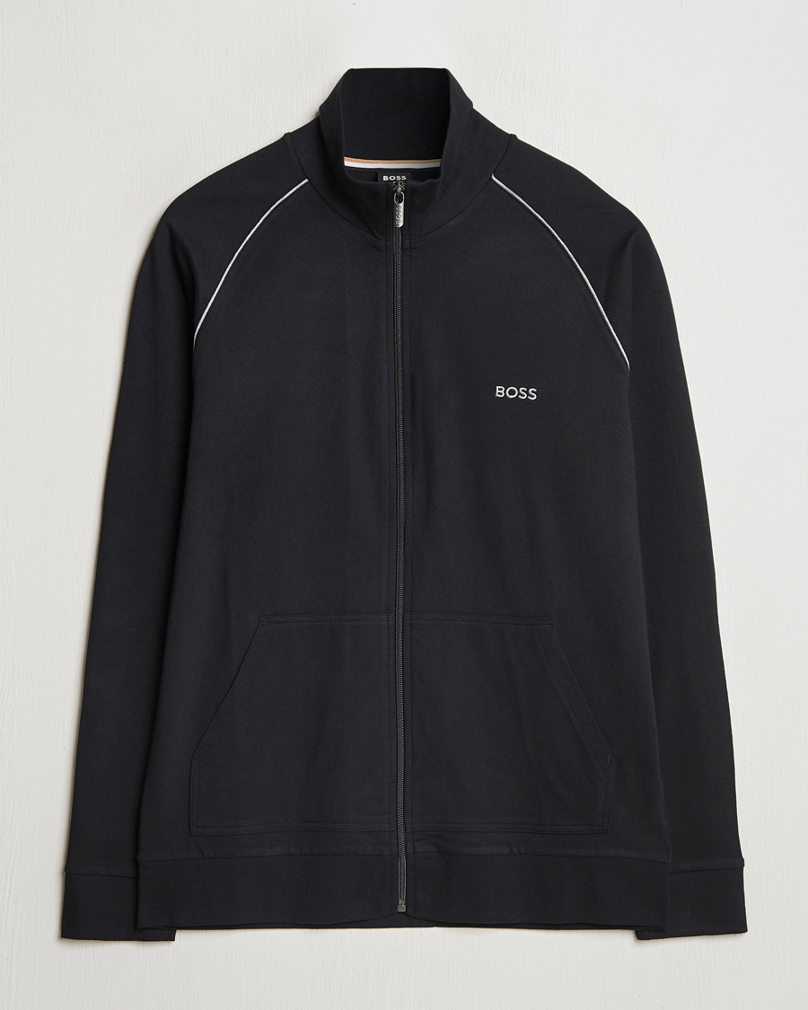 Hombres | Jerséis y prendas de punto | BOSS BLACK | Mix & Match Full Zip Jacket Black