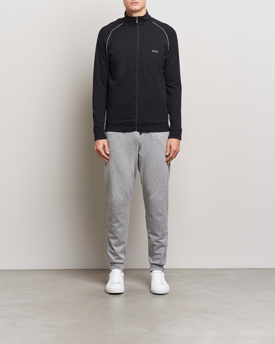 Hombres | Jerséis y prendas de punto | BOSS BLACK | Mix & Match Full Zip Jacket Black