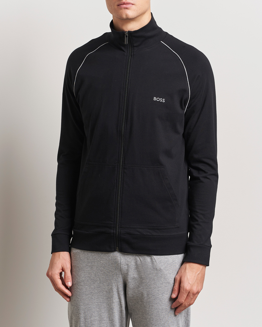 Hombres | Jerséis y prendas de punto | BOSS BLACK | Mix & Match Full Zip Jacket Black