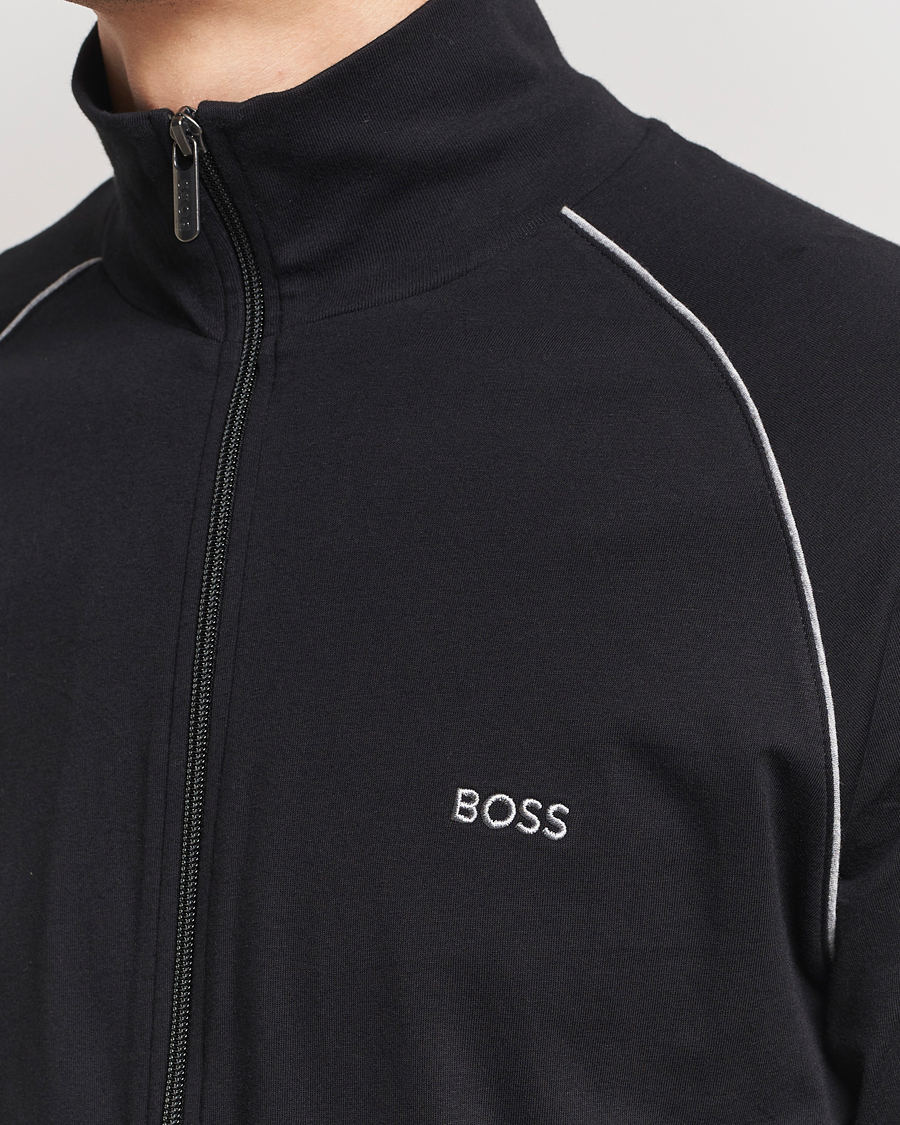 Hombres | Jerséis y prendas de punto | BOSS BLACK | Mix & Match Full Zip Jacket Black