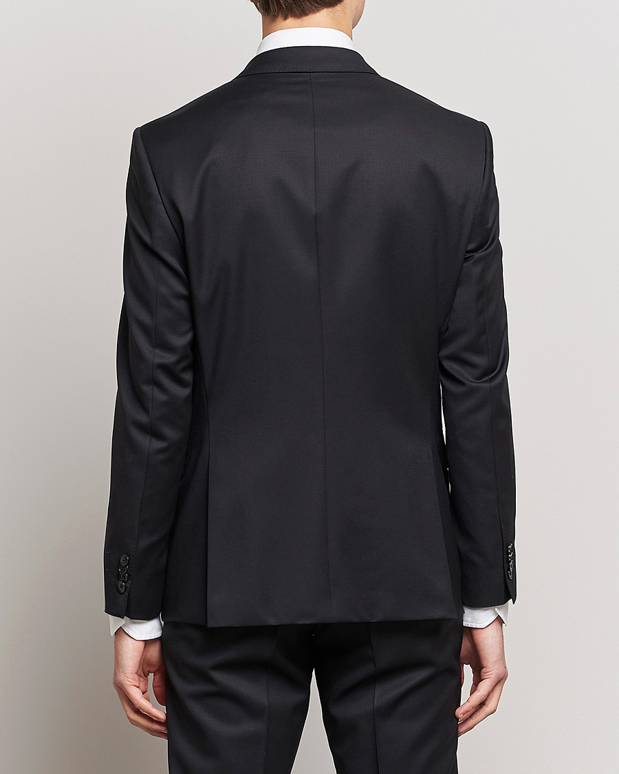 Hombres | Blazers | BOSS BLACK | Huge Slim Fit Wool Blazer Black