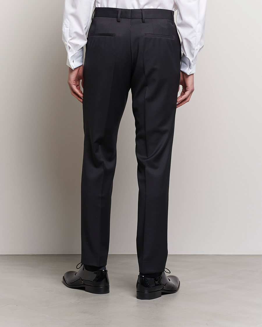 Hombres | Pantalones | BOSS BLACK | Genius Slim Fit Wool Trousers Black