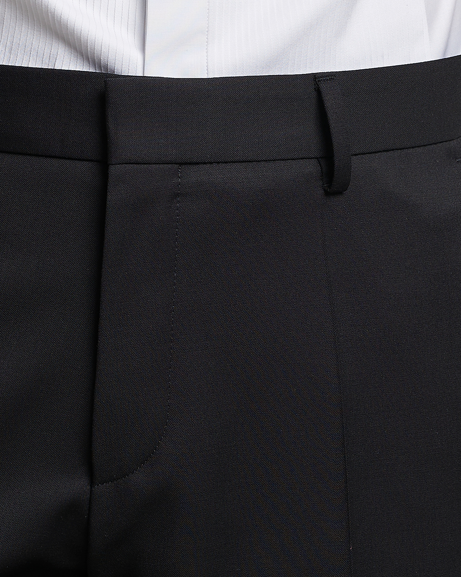 Hombres | Pantalones | BOSS BLACK | Genius Slim Fit Wool Trousers Black