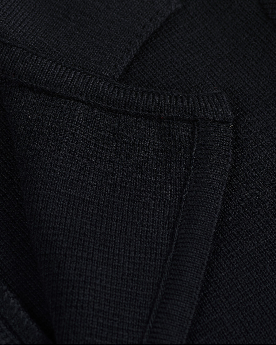 Hombres | Blazers | Stenströms | Milano Knitted Merino Blazer Navy