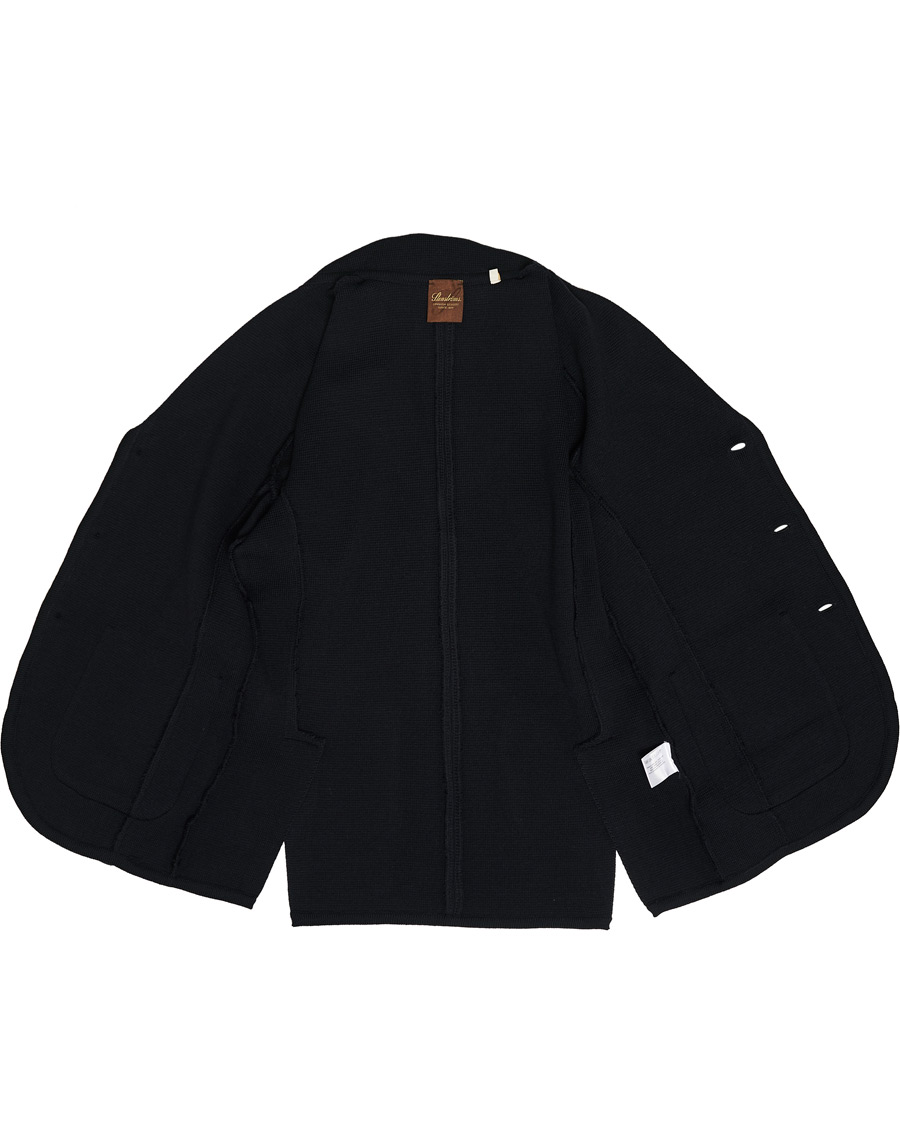 Hombres | Blazers | Stenströms | Milano Knitted Merino Blazer Navy