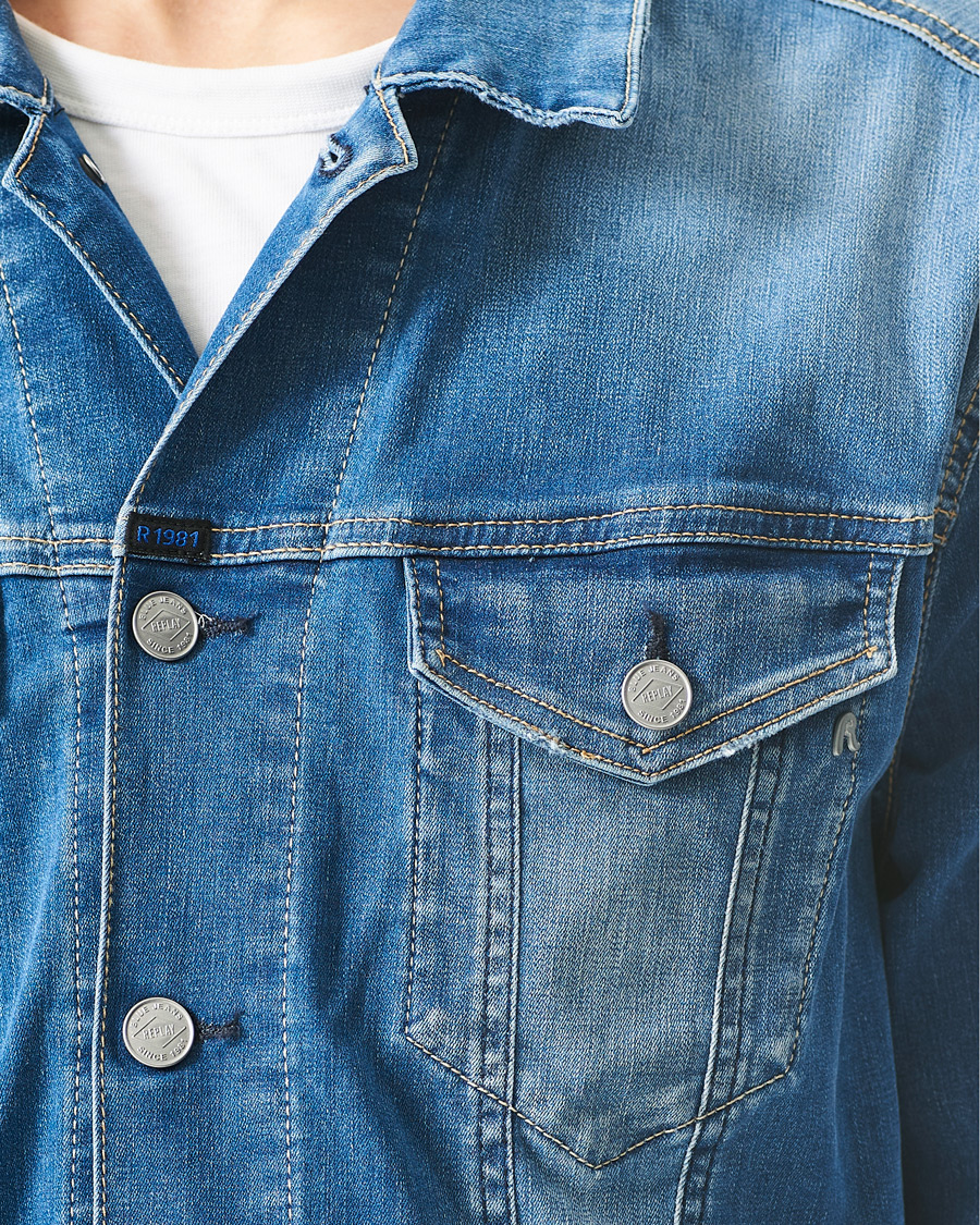 Hombres | Abrigos y chaquetas | Replay | Hyperflex Re-Used Denim Jacket Medium Blue