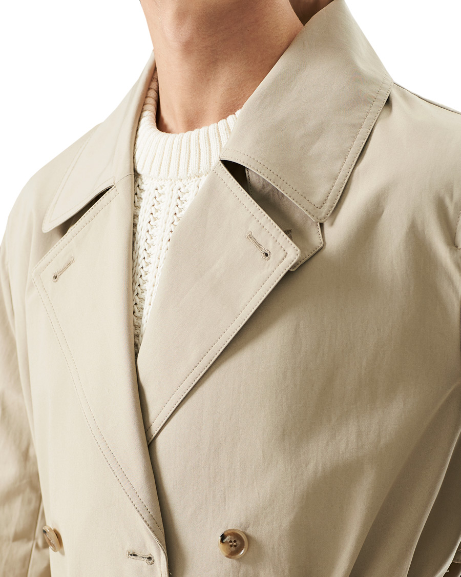 Hombres | Abrigos y chaquetas | Filippa K | Bristol Trench Coat Grey Beige
