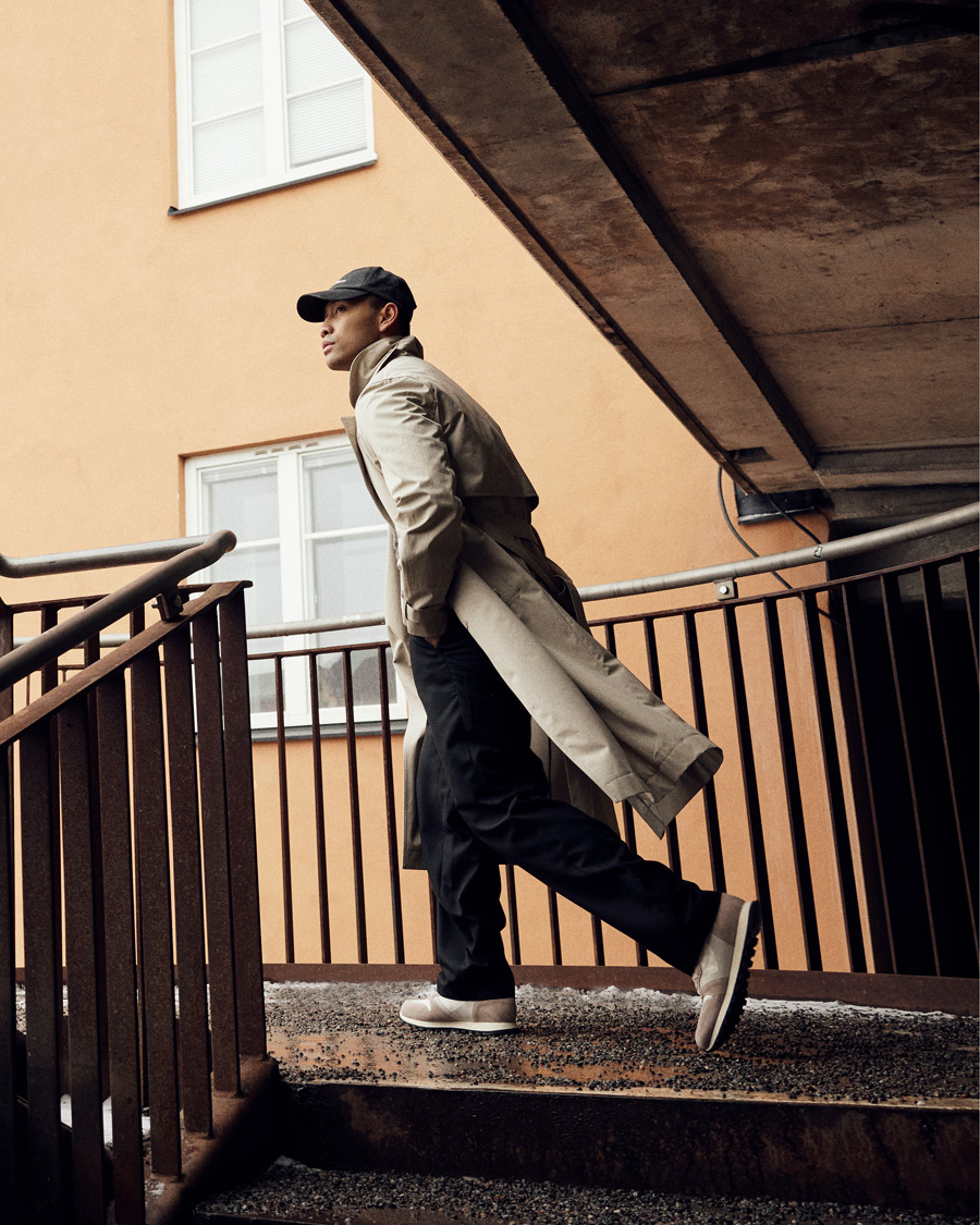 Hombres | Abrigos y chaquetas | Filippa K | Bristol Trench Coat Grey Beige