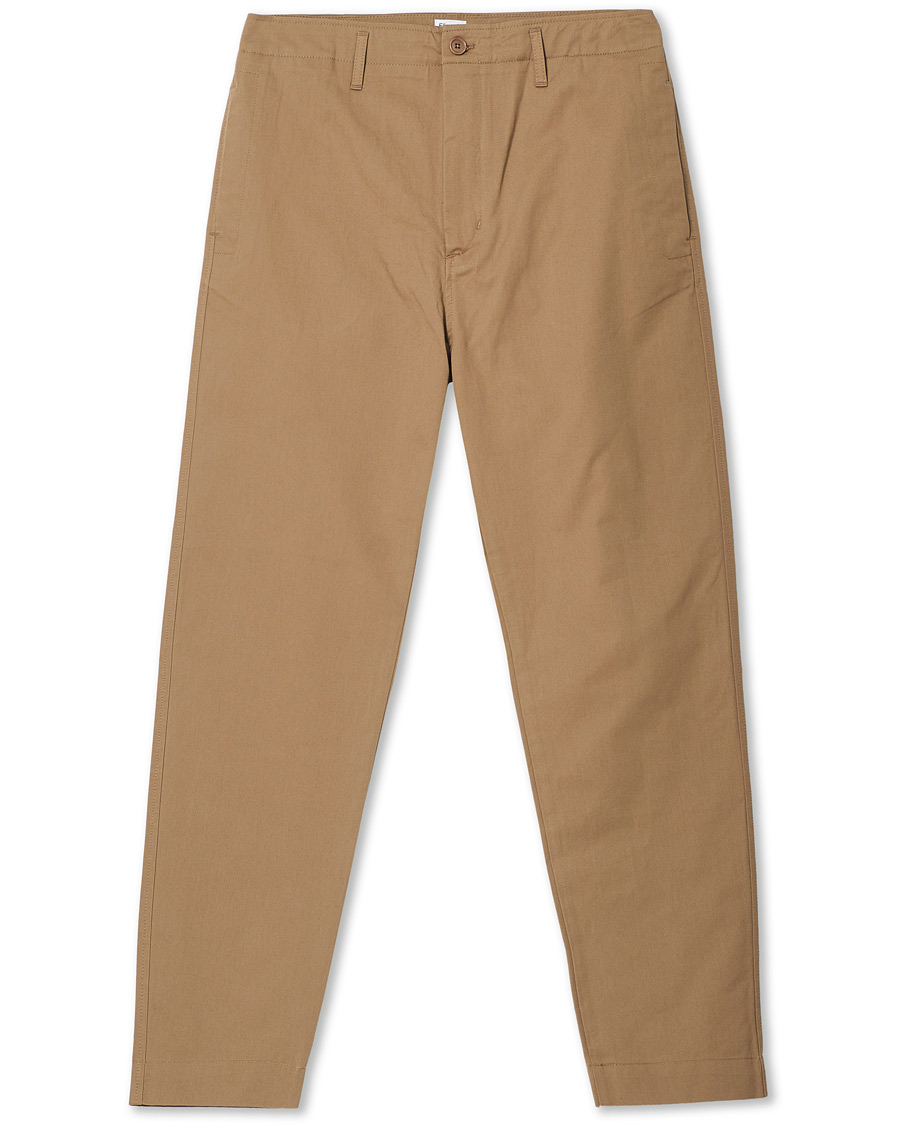 Hombres | Pantalones | Filippa K | Flynn Cotton Chino Dark Khaki