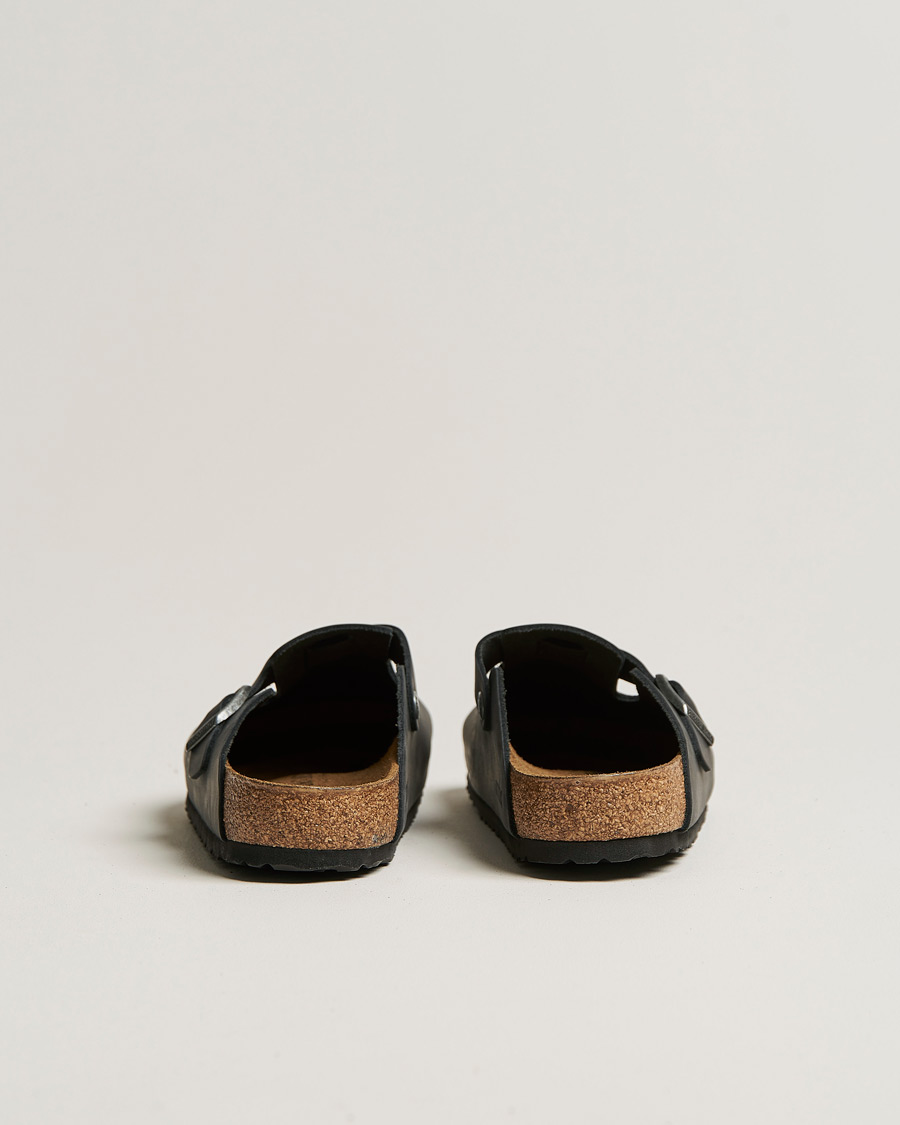 Hombres | Sandalias y chanclas | BIRKENSTOCK | Boston Classic Footbed Black Oiled Leather
