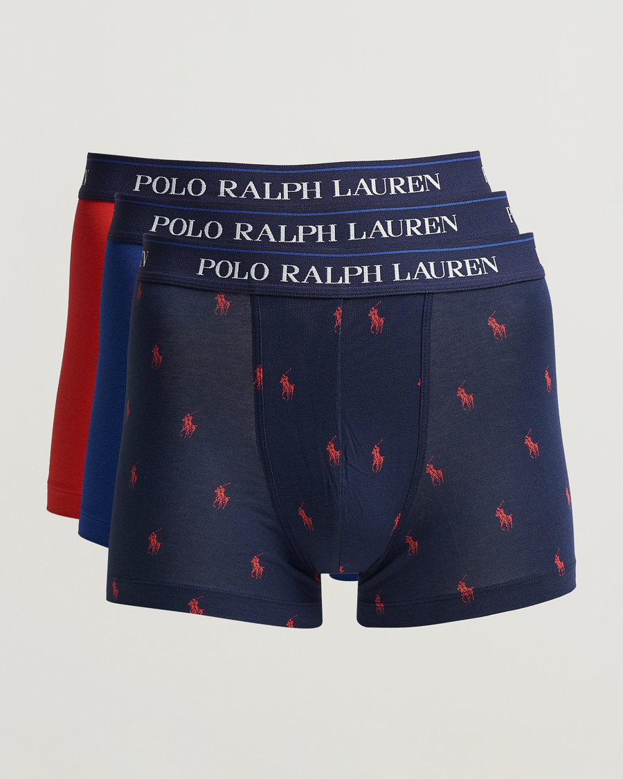 Hombres | Ropa interior y calcetines | Polo Ralph Lauren | 3-Pack Trunk Blue/Navy/Red