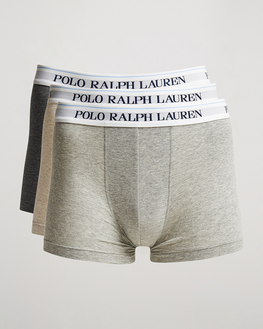 Hombres | Ropa interior y calcetines | Polo Ralph Lauren | 3-Pack Trunk Heather/Grey/Charcoal