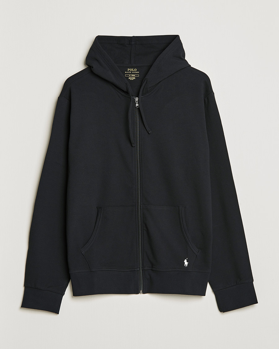 Hombres | Jerséis y prendas de punto | Polo Ralph Lauren | Cotton Jersey Long Sleeve Hoodie Black
