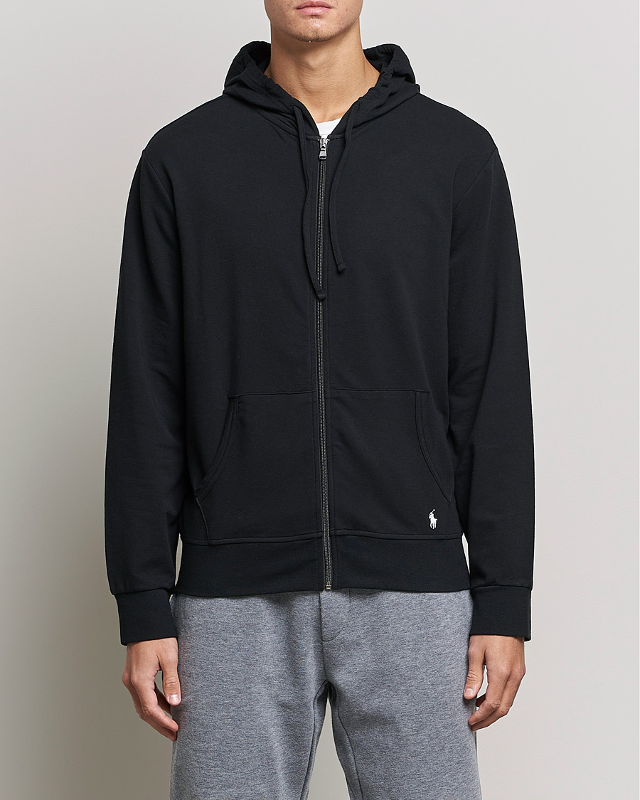 Hombres | Jerséis y prendas de punto | Polo Ralph Lauren | Cotton Jersey Long Sleeve Hoodie Black