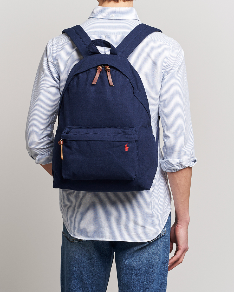 Hombres | Polo Ralph Lauren Canvas Backpack Newport Navy | Polo Ralph Lauren | Canvas Backpack Newport Navy