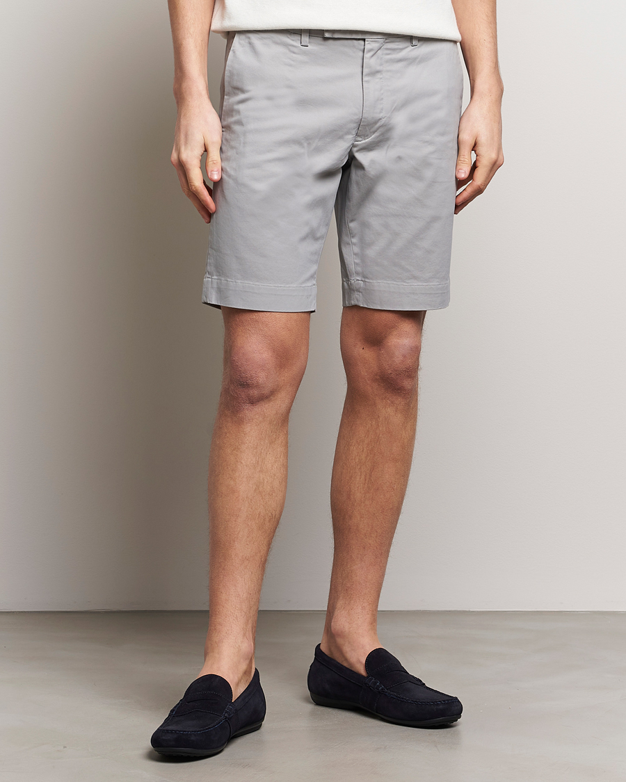 Hombres | Pantalones cortos chinos | Polo Ralph Lauren | Tailored Slim Fit Shorts Soft Grey
