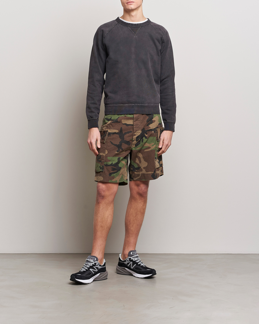Hombres | Pantalones cortos | RRL | Regiment Cargo Shorts Woodland Camo