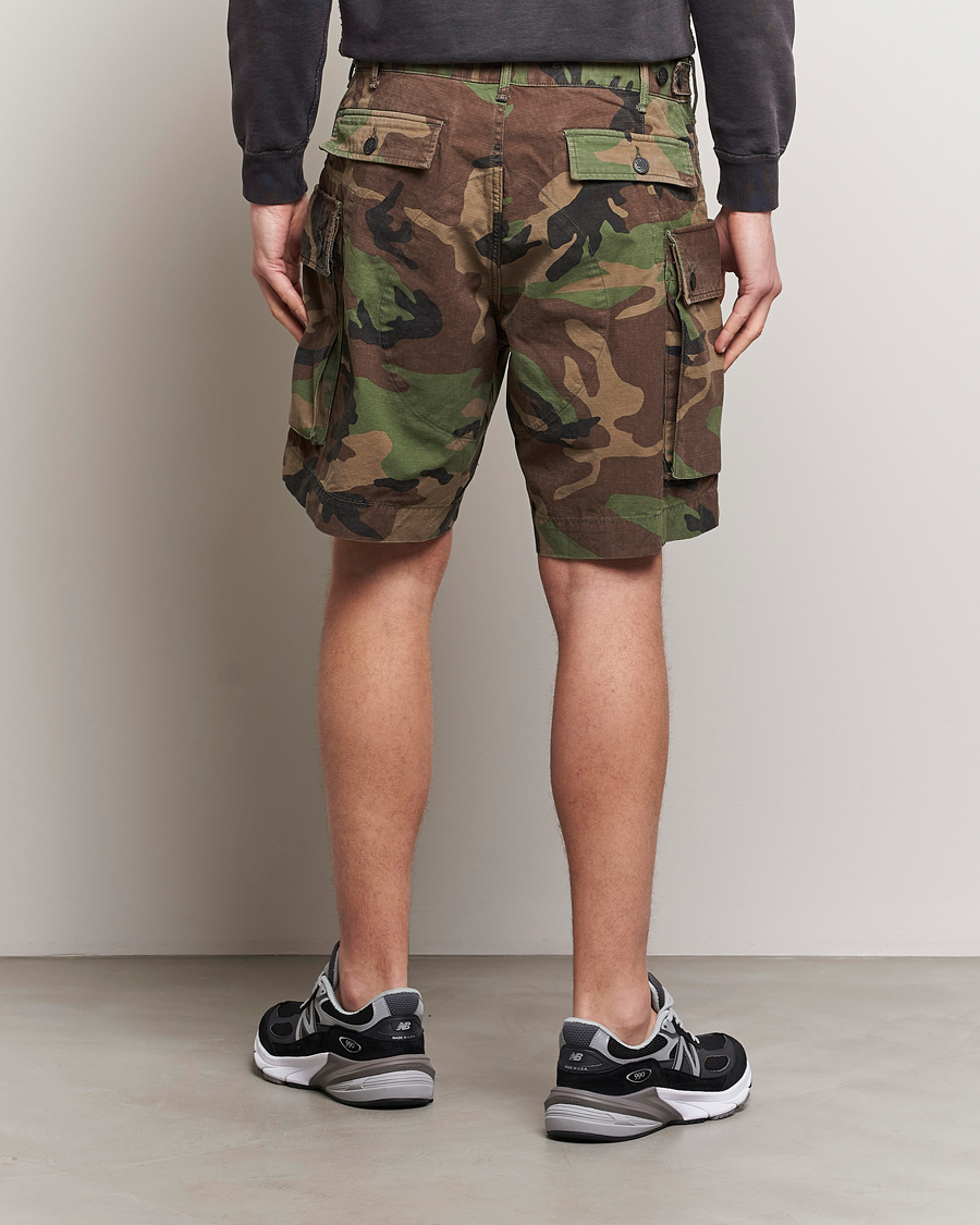 Hombres | Pantalones cortos | RRL | Regiment Cargo Shorts Woodland Camo