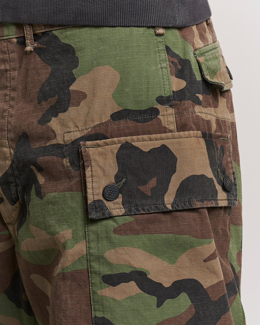 Hombres | Pantalones cortos | RRL | Regiment Cargo Shorts Woodland Camo