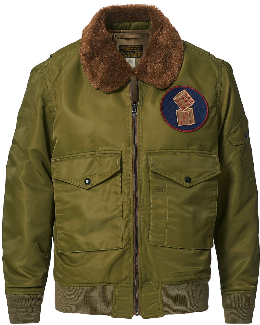 Hombres | Abrigos y chaquetas | RRL | Filton Shearling Bomber Olive