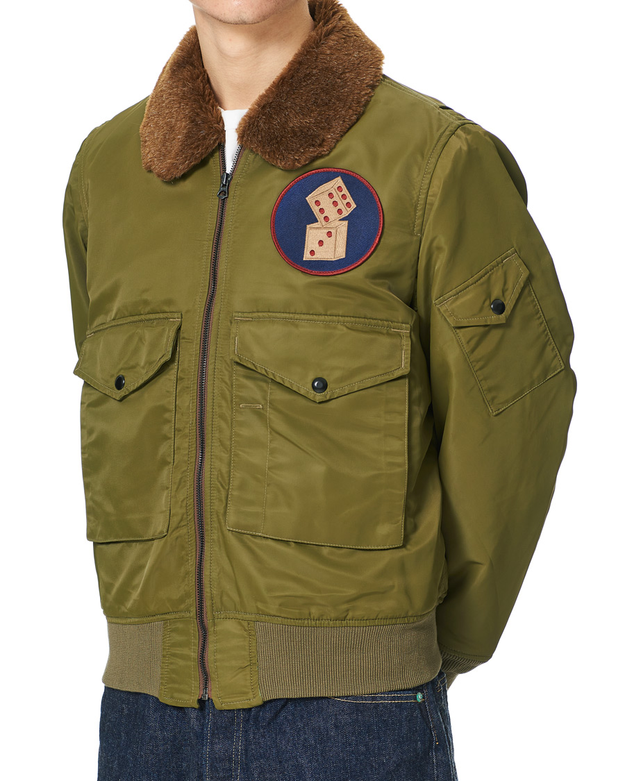 Hombres | Abrigos y chaquetas | RRL | Filton Shearling Bomber Olive