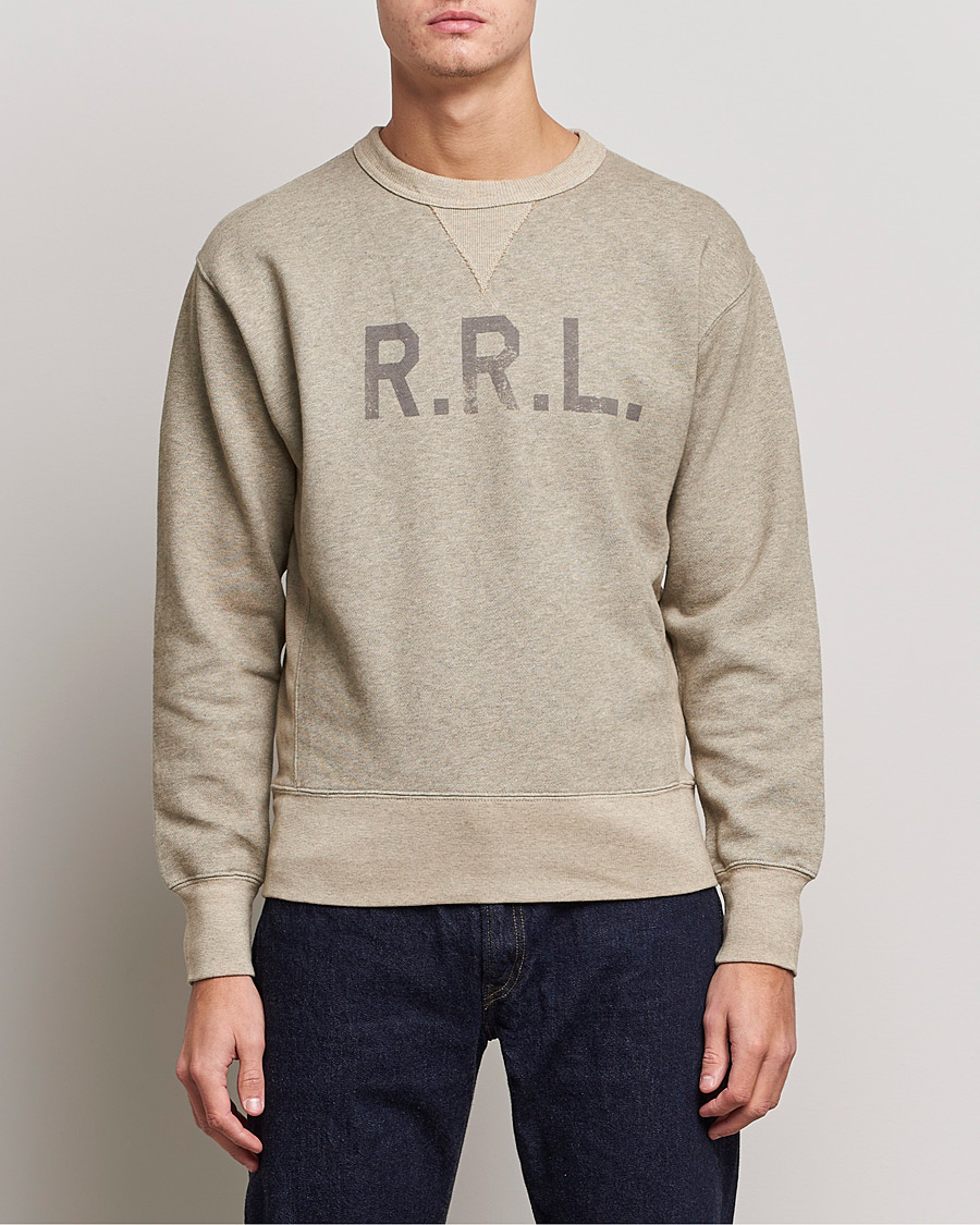 Hombres | Jerséis y prendas de punto | RRL | Double V Sweatshirt Trainer Heather