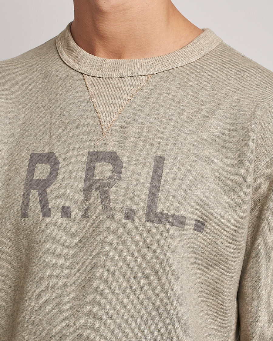 Hombres | Jerséis y prendas de punto | RRL | Double V Sweatshirt Trainer Heather