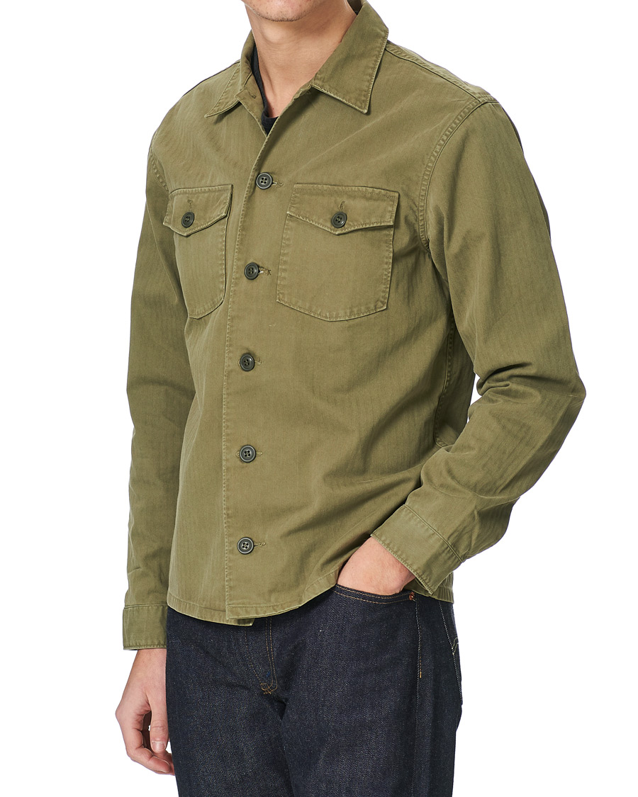 Hombres | Camisas | RRL | Barrow Military Shirt Olive