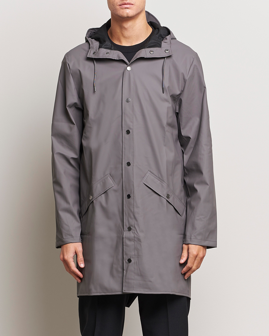 Men | Raincoats | RAINS | Long Jacket Grey