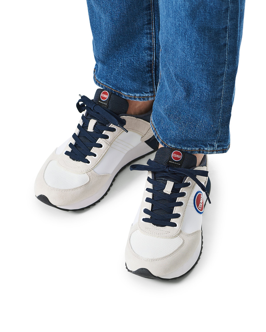 Hombres | Colmar Travis Authentic Sneakers White | Colmar | Travis Authentic Sneakers White