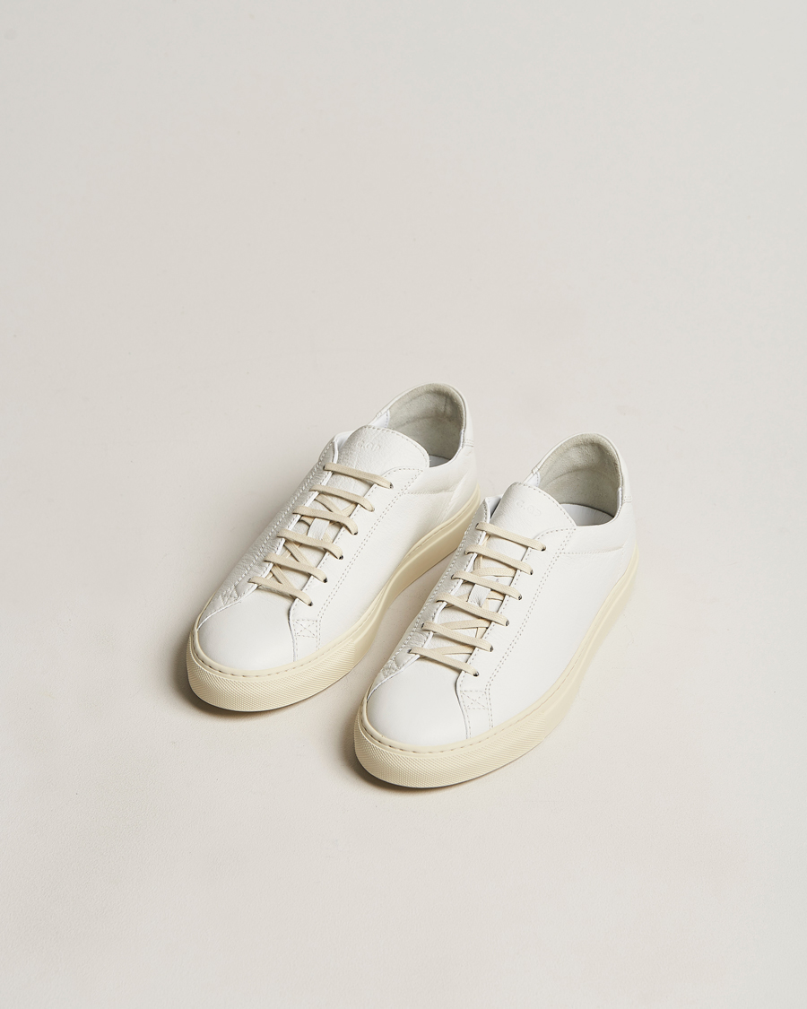 Hombres | Zapatillas blancas | CQP | Racquet Sr Sneakers Classic White Leather