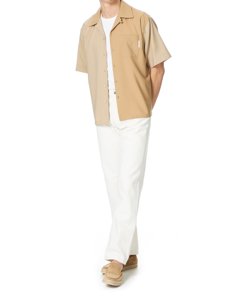 Hombres | Camisas | Marni | Colour Block Bowling Shirt Beige