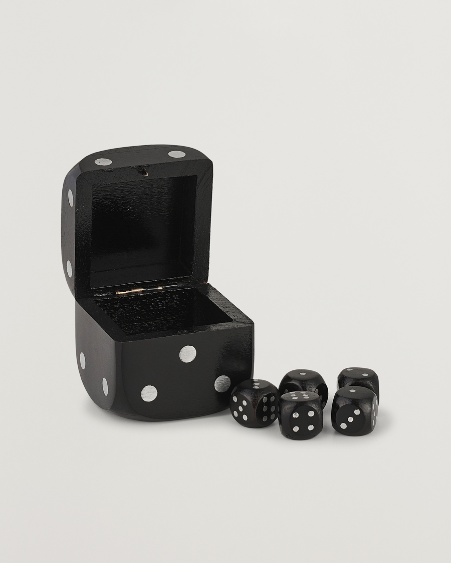 Hombres | Decoración | Authentic Models | Wooden Dice Box Black