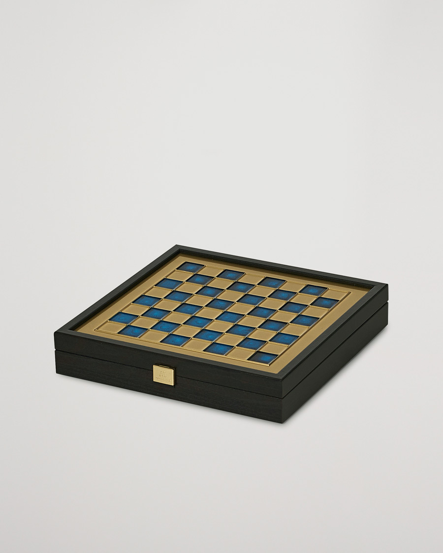 Hombres | Para los amantes del hogar | Manopoulos | Greek Roman Period Chess Set Blue