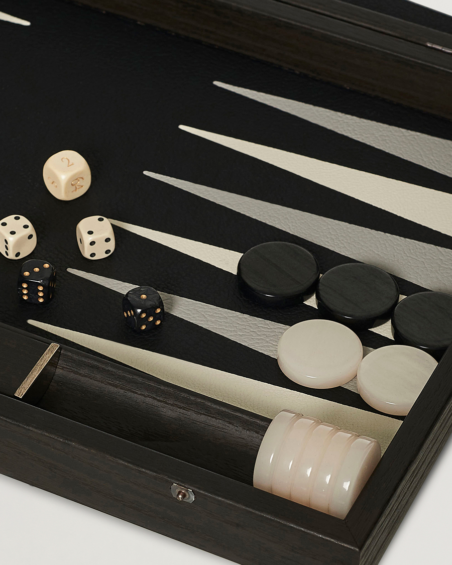 Hombres | Juegos | Manopoulos | Classic Leatherette Backgammon Set Black