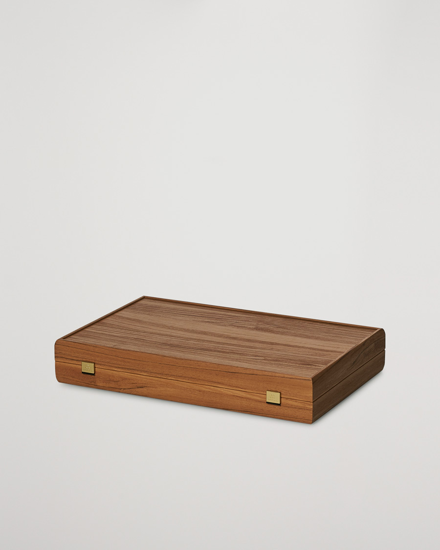Hombres |  | Manopoulos | Wooden Leatherette Backgammon Set Beige