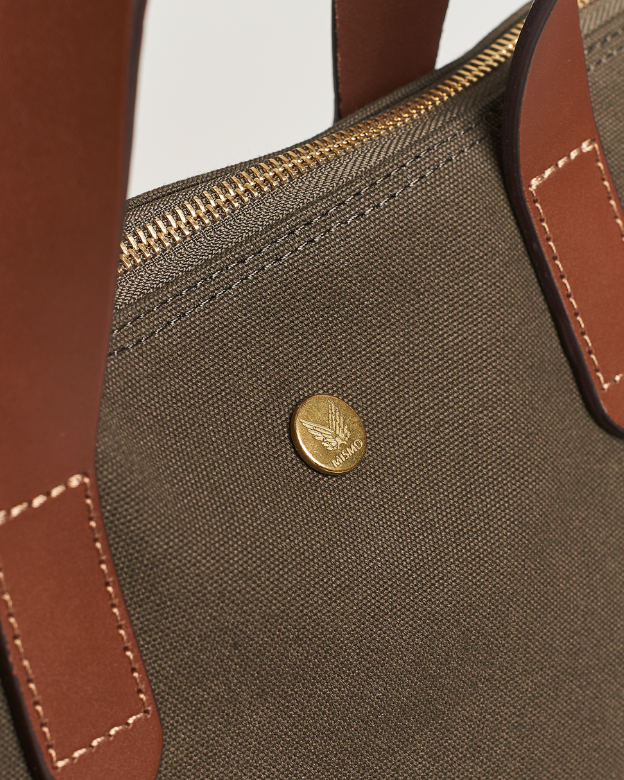 Hombres | Bolsos | Mismo | M/S Canvas Shopper Army/Cuoio