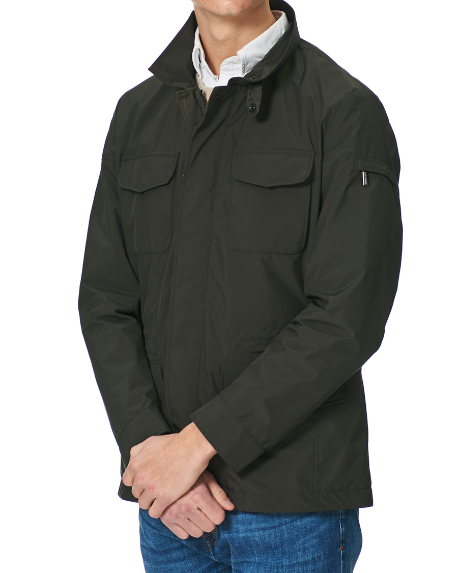 Hombres | Abrigos y chaquetas | MooRER | Waterproof Nylon Field Jacket Forest