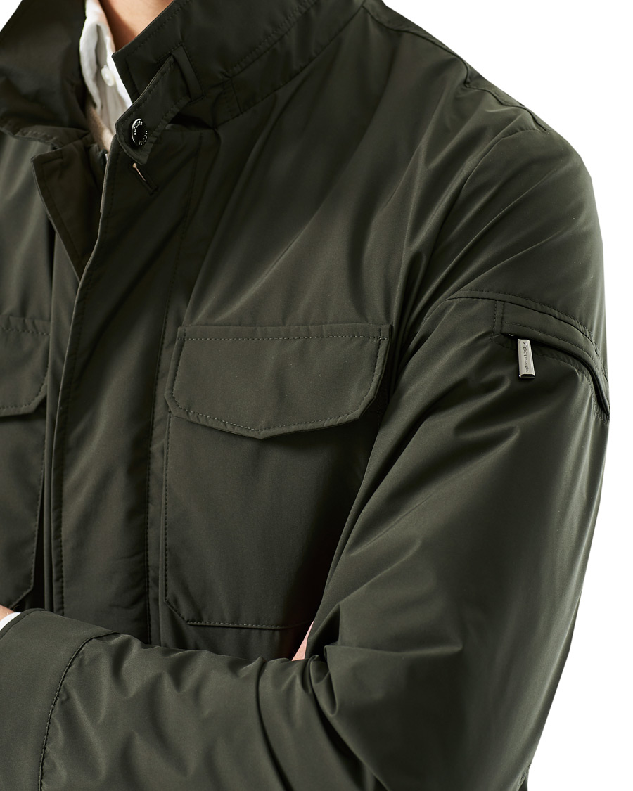 Hombres | Abrigos y chaquetas | MooRER | Waterproof Nylon Field Jacket Forest