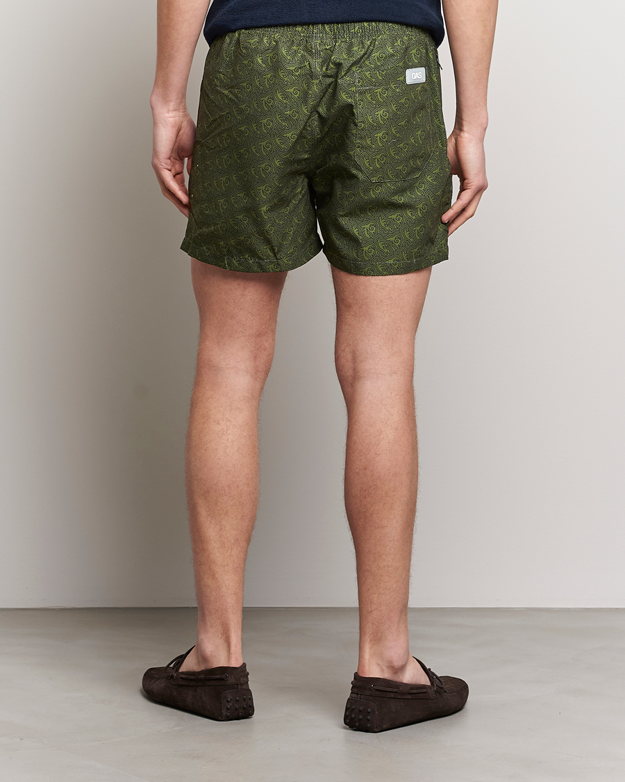 Hombres | Bañadores | OAS | Printed Swimshorts Green Squiggle
