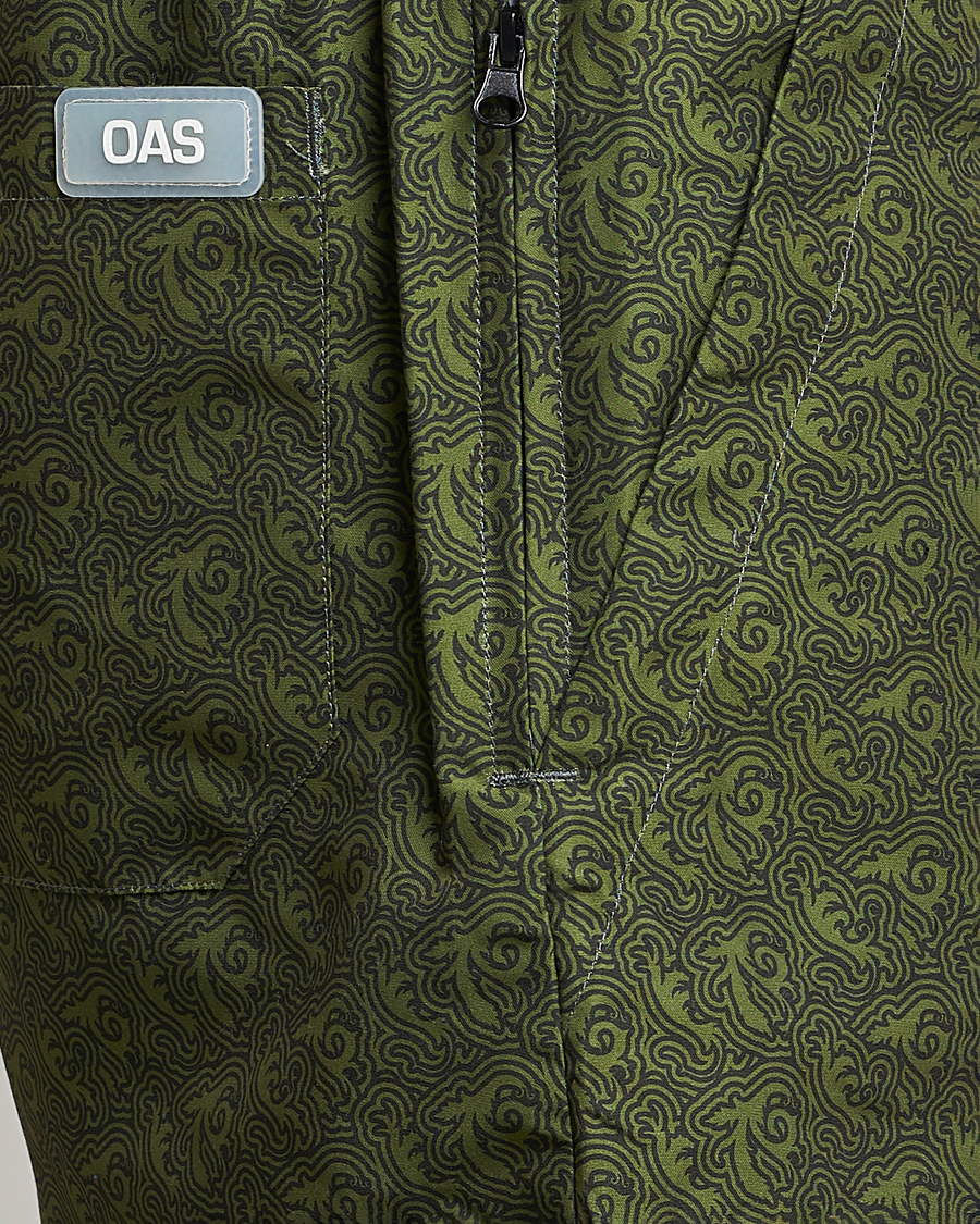 Hombres | Bañadores | OAS | Printed Swimshorts Green Squiggle
