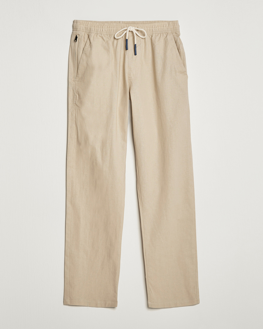 Hombres | Pantalones | OAS | Linen Long Pants Beige