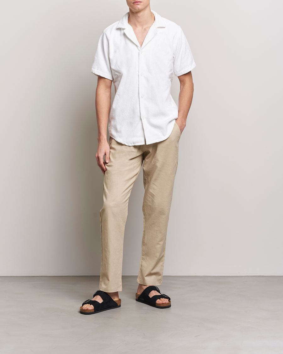 Hombres | Pantalones | OAS | Linen Long Pants Beige