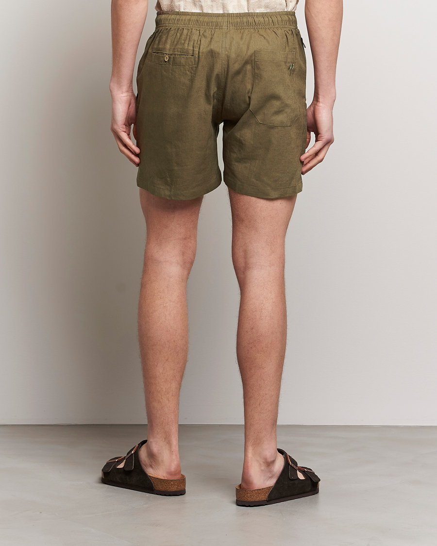 Hombres | Pantalones cortos | OAS | Linen Shorts Army