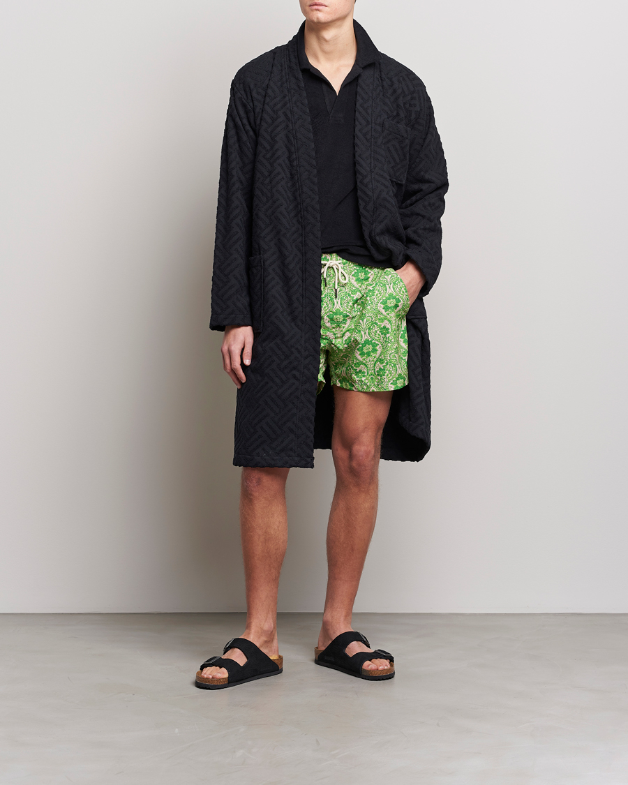 Hombres | Pijamas y batas | OAS | Terry Robe Black Crossroad