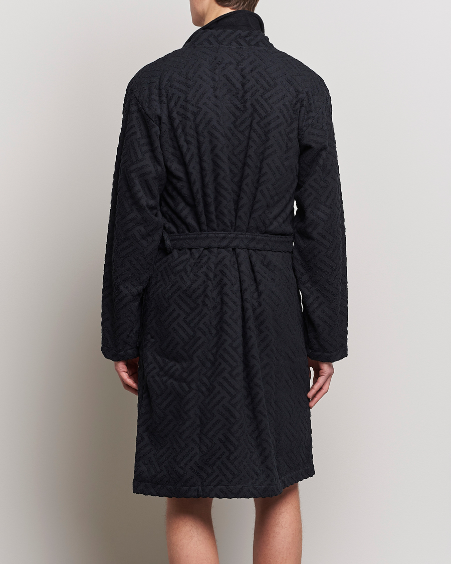 Hombres | Pijamas y batas | OAS | Terry Robe Black Crossroad